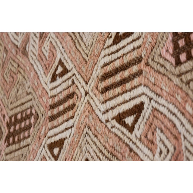 Turkish Jajim Runner Hand Woven Wool Nomad Runner 4'7" X 10'6" For Sale - Image 9 of 12