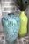 Late 20th Century Peacock Feather Blue & Green Drip Glazed Pottery Vase For Sale - Image 4 of 12