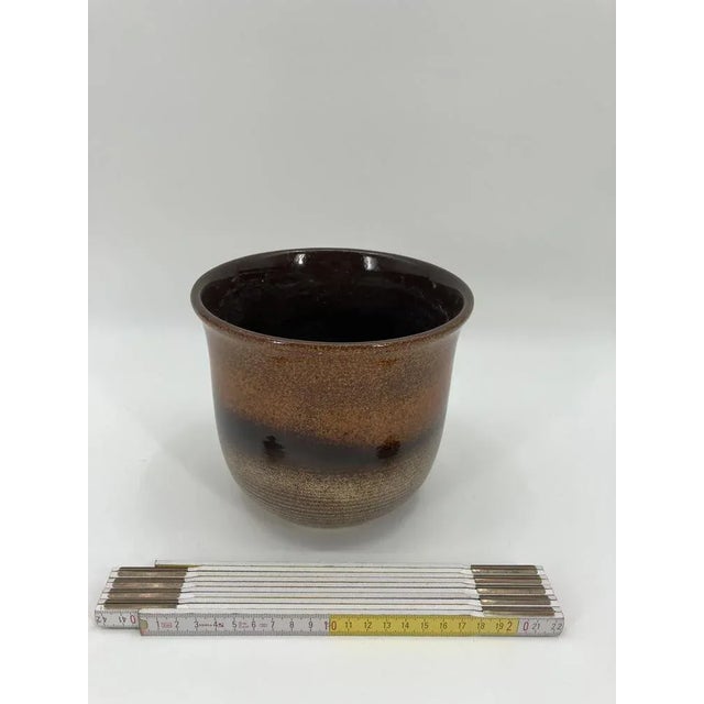 Mid-Century Modern German Glazed Ceramic Pot from Scheurich, 1960s For Sale - Image 3 of 7