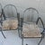 Mid 20th Century Steel and Rush Curved Armchairs Stackable Set of 6 For Sale - Image 10 of 12