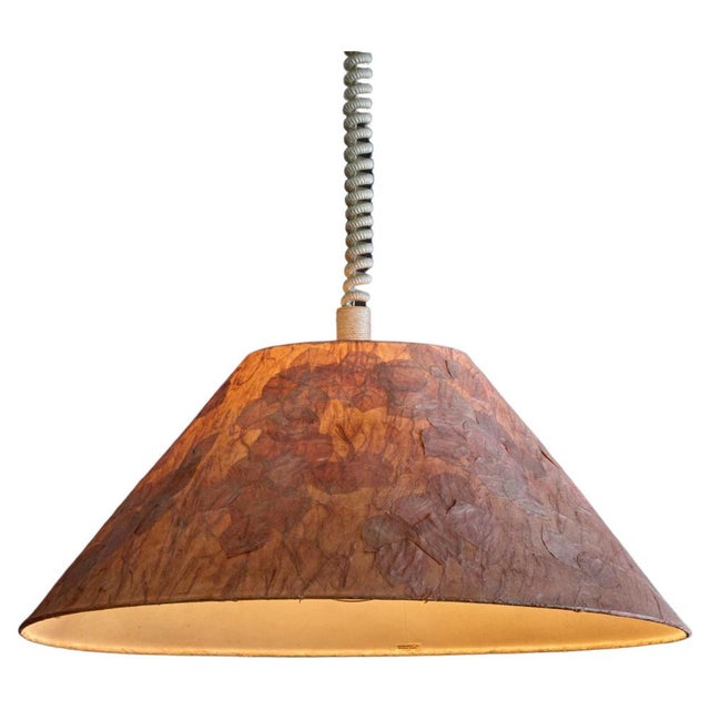 Pendant Lamp with Paper Shade attributed to Marianne Koplin, 1970s ...