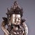 Late 20th Century Nepalese Silver-Inlaid Bronze Vajrasattva Statue Buddhist Deity 8.7" For Sale - Image 4 of 9