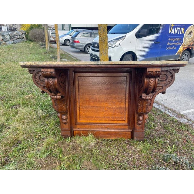 Large Historicism Console Pedestal For Sale - Image 16 of 17