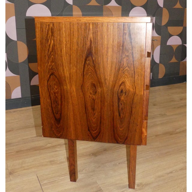 Mid-Century Modern Santos Rosewood 4-Drawer Sideboard with White Interior, 1960s For Sale - Image 13 of 18