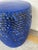Made Goods Made Goods Modern Royal Blue Ceramic Rope Adrian Garden Stool For Sale - Image 4 of 4