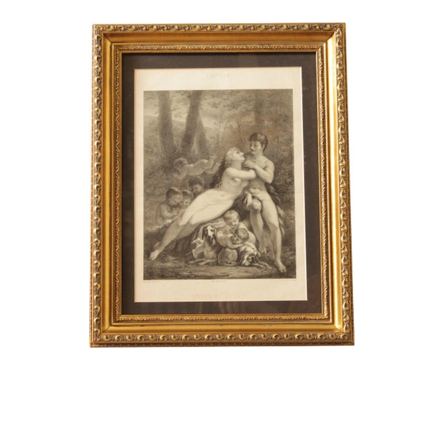19th C. French Lithograph, 'Venus et Adonis' For Sale