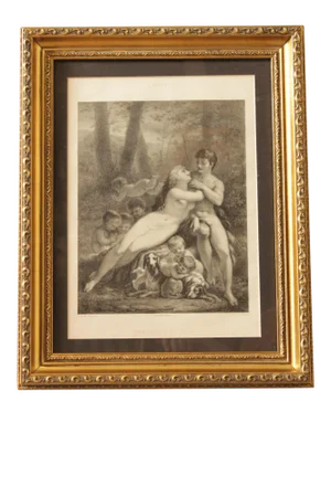 19th C. French Lithograph, 'Venus et Adonis'