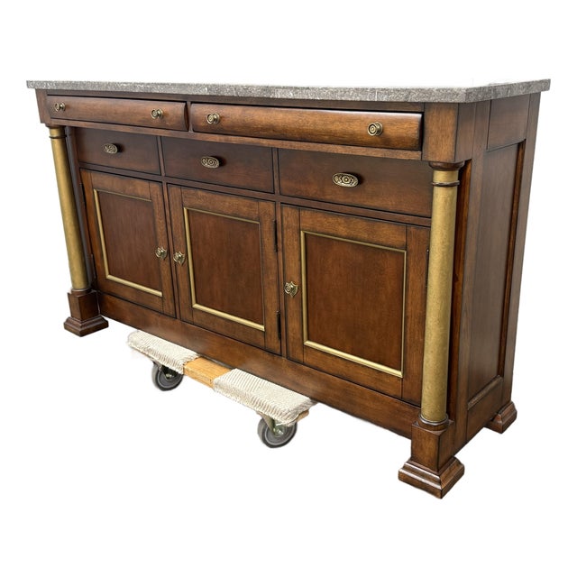 Bassett American Empire Style Buffet, Vintage For Sale