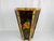 Chinoiserie Vintage Bamboo & Floral Lacquer Hexagon Shaped Trash Can or Planter For Sale - Image 3 of 6