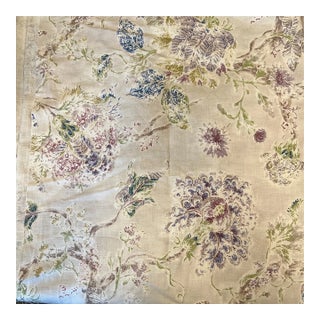 6 Yards Robert Allen Kaufmann Mystic Forest Wisteria Floral Print Upholstery Fabric For Sale