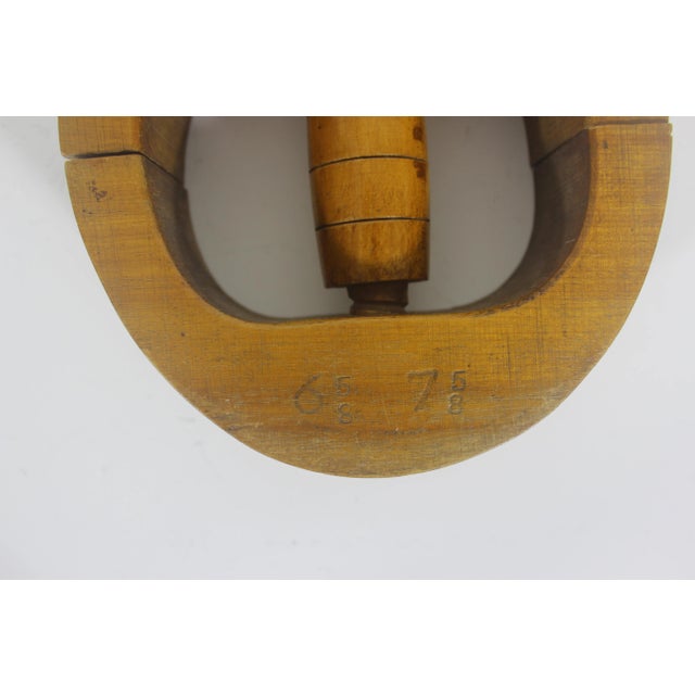 Wood Hat Stretcher Mold Millinery Vintage Store Display For Sale - Image 10 of 10