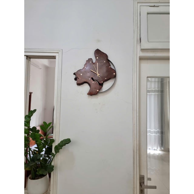 Wood Moonlight Reverie – One-of-a-Kind Handcrafted Driftwood Wall Clock Sculpture For Sale - Image 7 of 18