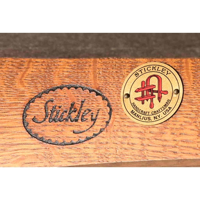 Stickley Mission Oak Arts & Crafts Spindle Settle Sofa For Sale - Image 10 of 11