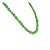 Early 21st Century Style Artisan 131 Ct Vibrant Green Jade Round Beaded Strand Necklace, 17" For Sale