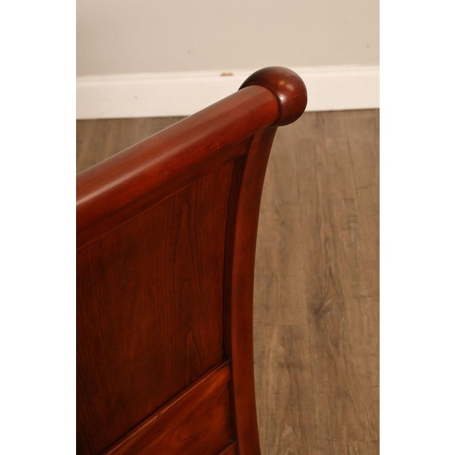 Stickley Cherry Sleigh Queen Bed For Sale - Image 15 of 18