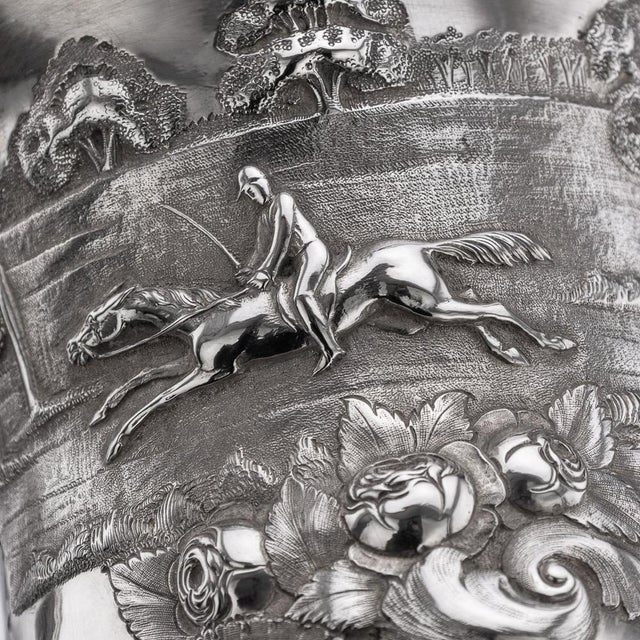 Antique Indian Colonial Silver Trophy Cup, 1860s For Sale - Image 9 of 18