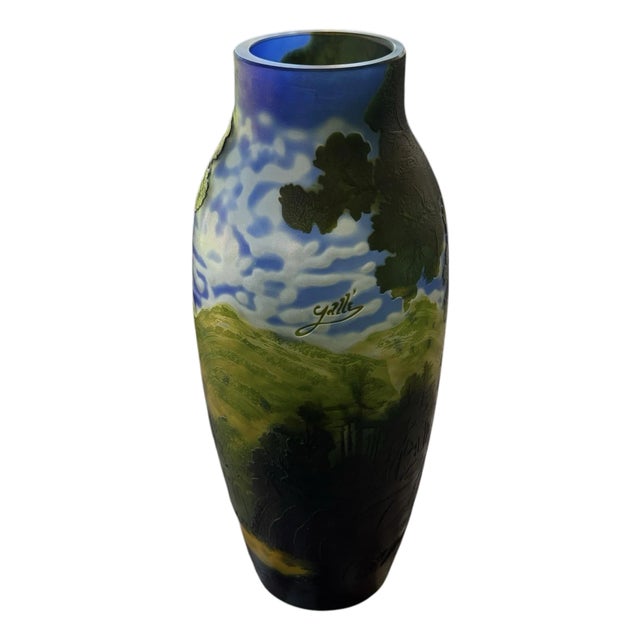 20th Century Galle Reproduction Vase Art Nouveau For Sale