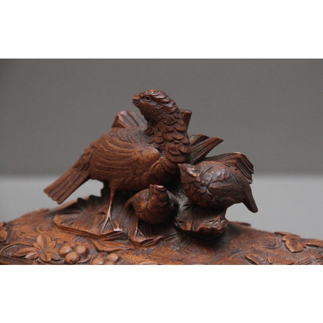 Antique Black Forest Walnut Casket, 1880 For Sale - Image 10 of 10