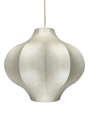 Mid-Century Modern Cocoon Pendant Lamp by Friedel Wauer for Goldkant Leuchten, 1960s