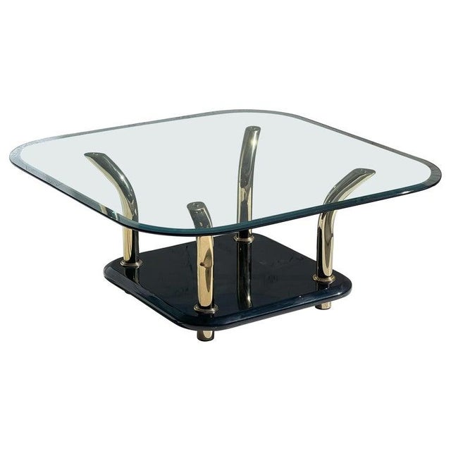 Vintage Postmodern Karl Springer Style Brass Tusks Coffee Cocktail Table MCM For Sale - Image 16 of 18