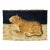 Rare Antique Zabihi Collection Tiger Large Rug - 4' x 6' For Sale