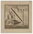 Luigi Vanvitelli, Letter of the Alphabet N, Etching, 18th Century For Sale