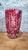 Large floor vase in overlay crystal, characteristic of the production of Central and Eastern European crystalworks –...
