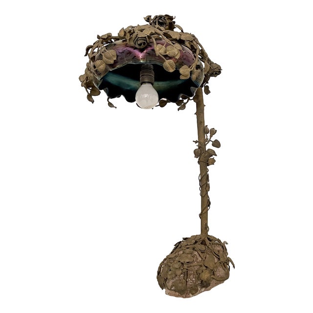 French Art Nouveau Table Lamp, 1910 For Sale