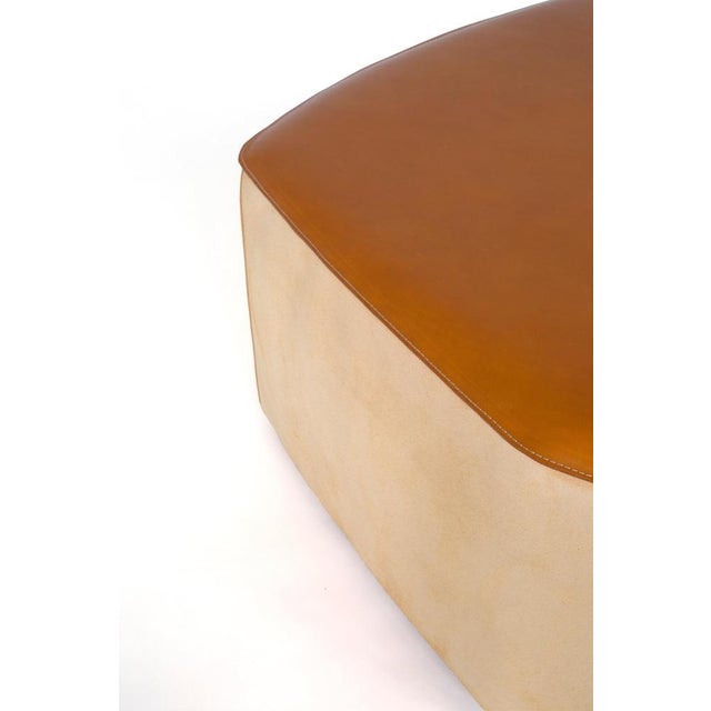 Pouf! Leather Stools by Nestor Perkal, Set of 3 For Sale - Image 13 of 18
