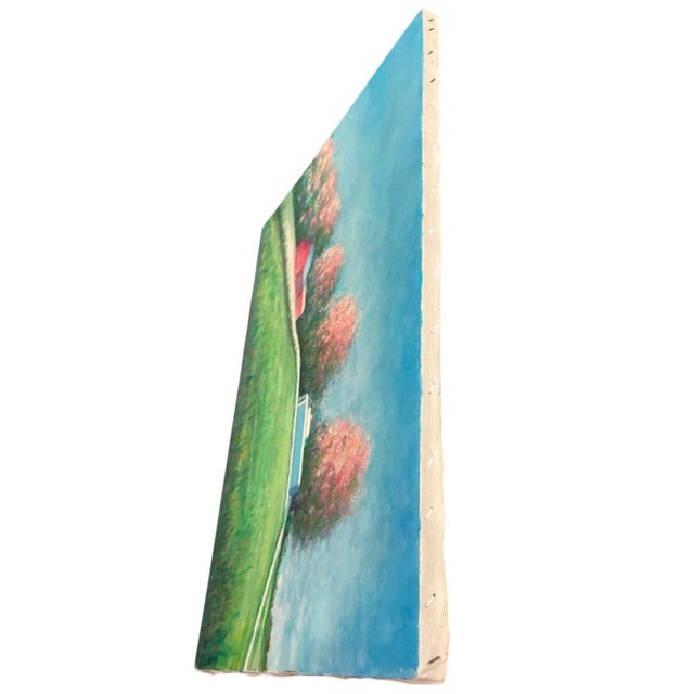 2000 - 2009 Vintage Painting: The Forgotten Harbor at Dusk For Sale - Image 5 of 12