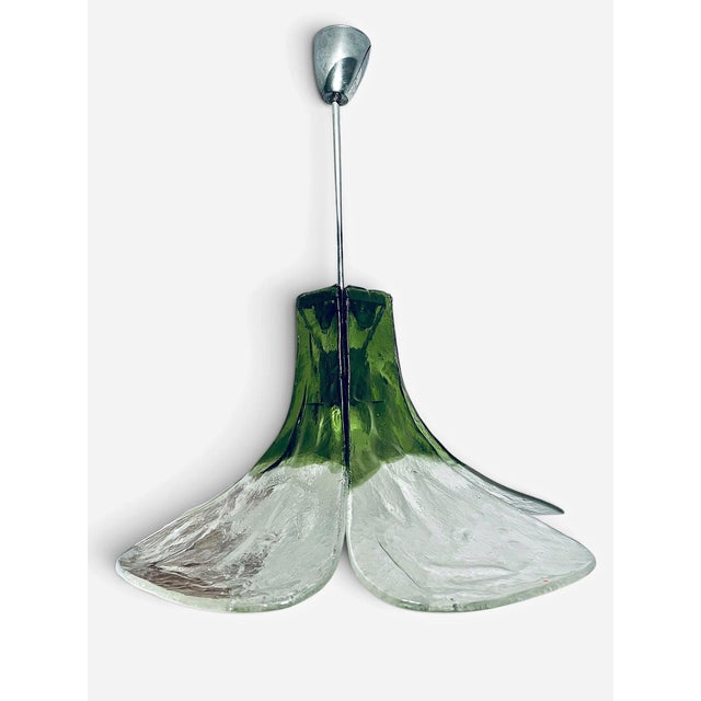 Murano Glass Lucky Clover Petal Lamp by Carlo Nason for Mazzega, Italy, 1970s For Sale - Image 9 of 9