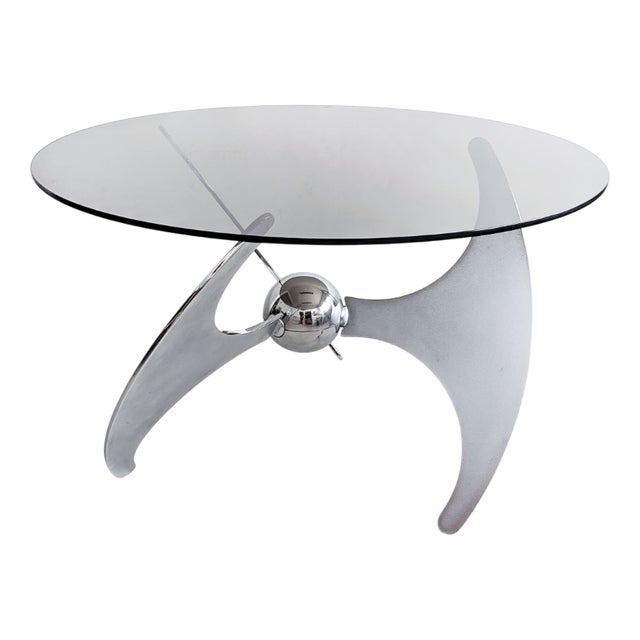 Adjustable Dining/Coffee Table by Luciano Campanini for Cama, 1970s For Sale