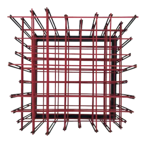 Ronald Brown Modernist 3-Dimensional Wall Sculpture, "Step Ladder Tour I"