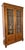 Antique French Glazed Walnut Display Bookcase For Sale