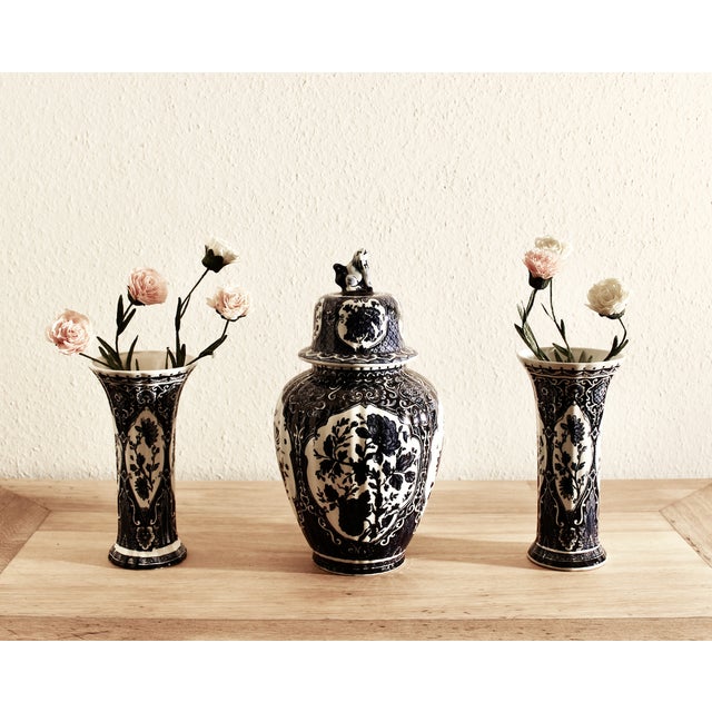 Antique Vases, 1800s, Set of 3 For Sale - Image 3 of 15