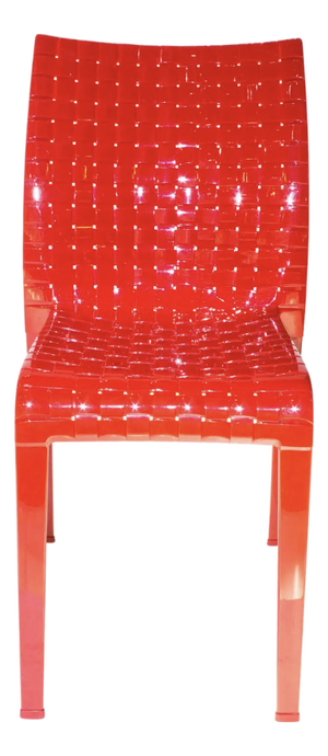 Kartell Ami Ami Chair in Red by Tokujin Yoshioka- Set of 4