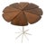 1960s Teak and Steel Petal End Table For Sale