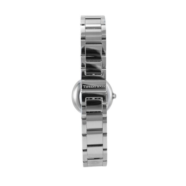 Ladies Tiffany & Co. Blue Atlas 2-Hand 24mm 62867485 Diamond Steel Quartz Watch For Sale In Houston - Image 6 of 9