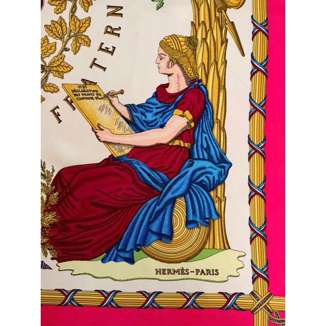 Hermès République Française 1989 Silk Scarf Designed by Joachim Metz For Sale In New York - Image 6 of 12