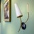 Mid-Century Modern French White Glass and Brass Wall Light, 1960s For Sale - Image 4 of 11