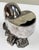 1880s English Silver Plated Nautilus Spoon Warmer For Sale - Image 4 of 11