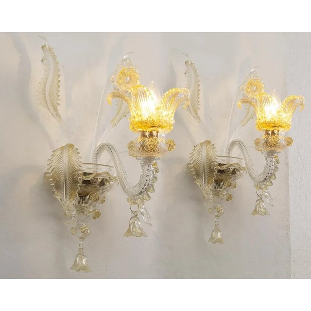 A great classic of italian vintage design and at the same time a magnificent contemporary wall lamp in murano mura-...