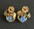 Vintage Art Deco Gold Stud Earrings with Garnet Gemstone Perfect for a variety of occasions such as engagements, weddings,...