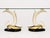Hollywood Regency 1980s San Sen, Brass & Glass Swan Console Table for Art House Jofral Spain, Labeled For Sale - Image 3 of 18