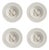 Alina Soup Plate Set of 4 by Nina Magon For Sale