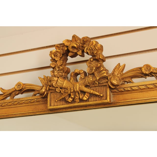French Friedman Brothers Vintage French Style Gold Mirror For Sale - Image 3 of 14