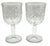 Mid-Century Modern Vintage Clear Embossed Grapes and Vine Motif Water Goblets - A Set of Four For Sale - Image 3 of 8