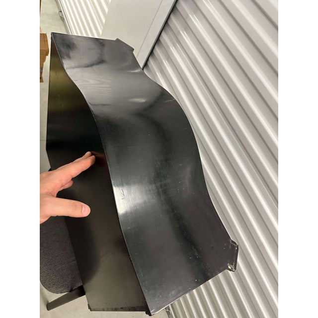 French C1800's Napoleon III Ebonized/ Brass Marquetry Andre Charles Boulle Desk "Bonheur Du Jour" - Top Portion Only For Sale - Image 3 of 12