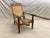 English 19th Century Antique Anglo-Indian Caned Planter's Chair With Extendable Leg Rests For Sale - Image 3 of 5