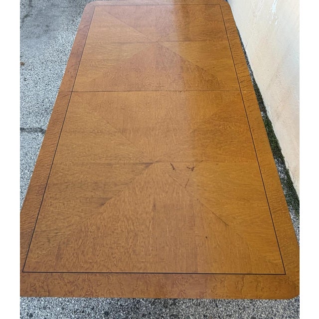 Thomasville Grand Classics Neoclassical Empire Maple Wood Dining Room Table For Sale In Philadelphia - Image 6 of 18